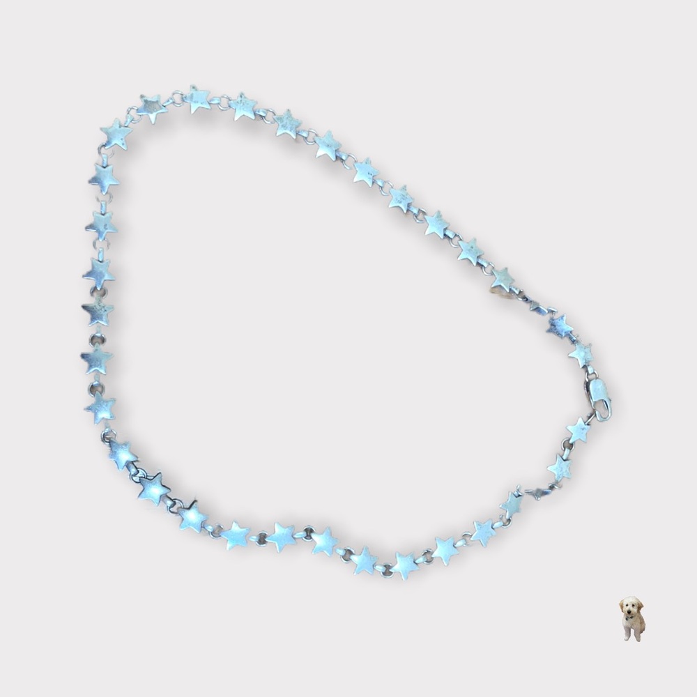 Tiffany & Co Sterling Silver Star Link Necklace